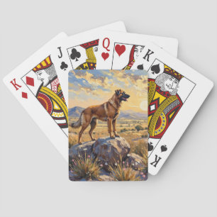 Jeu De Cartes Art de plaine du berger anatolien gardien