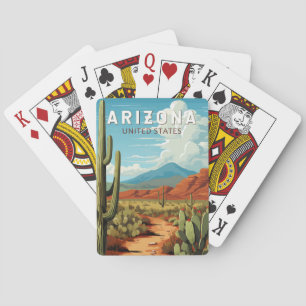 Jeu De Cartes Art de voyage vintage Arizona