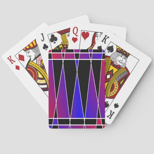 Jeu De Cartes Art déco "fracturé" par Kenneth Yoncich (dos)
