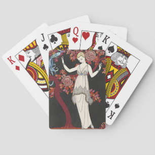 Jeu De Cartes Art Déco George Barbier Mode Vintage Art Oiseau