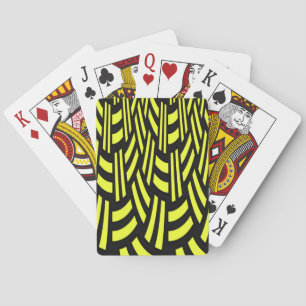 Jeu De Cartes Art Déco jaune et noir