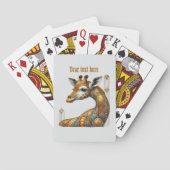 Jeu De Cartes Art Deco lovers customizable giraffe (dos)