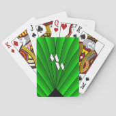 Jeu De Cartes Art Déco Vert Monogramme (dos)