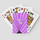 Jeu De Cartes Art Déco violet monogramme (dos)