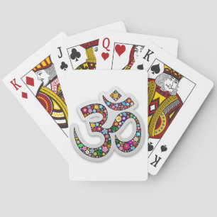Jeu De Cartes Art du symbole floral Namaste
