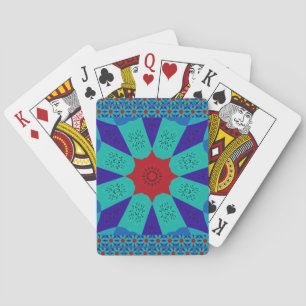 Jeu De Cartes Art Égyptien Ancien : Un Mandala Vibrant.