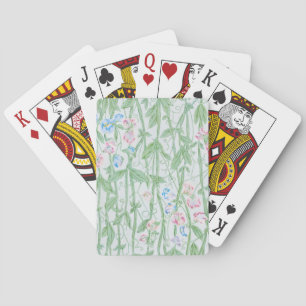 Jeu De Cartes Art floral pastel de pois de senteur de William Mo