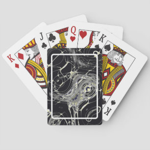 Jeu De Cartes Art fractal abstrait Toile d'Or