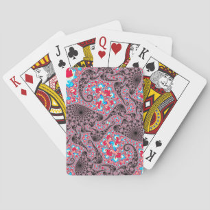 Jeu De Cartes Art fractal en spirale trippy groovy bohème hippie