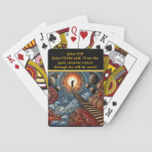 Jeu De Cartes Art inspiré par John 10:9 (dos)