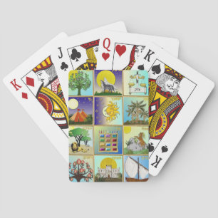 Jeu De Cartes Art Judaica 12 tribus d'Israël