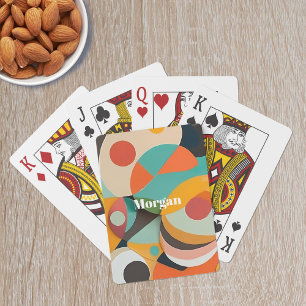 Jeu De Cartes Art Moderne Du Milieu Du Siècle, Nom, Géométrie