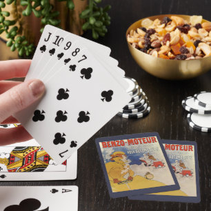 Jeu De Cartes Art Nouveau vintage, Benzo Moteur par Jules Cheret