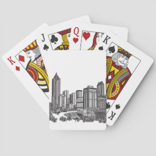 Jeu De Cartes Art Skyline Atlanta Georgia