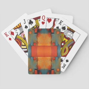 Jeu De Cartes Art Textural Abstrait : couleurs de l'art conceptu