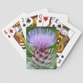 Jeu De Cartes Artichoke violet Tête de chardon Floral (dos)