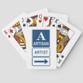 Jeu De Cartes Artisan Studio Signer flèche directionnelle (dos)