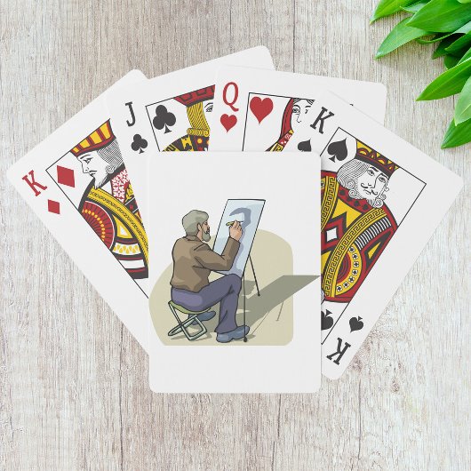 Jeu De Cartes Artiste Au Travail