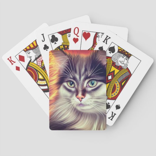 Jeu De Cartes Artsy Cat (dos)