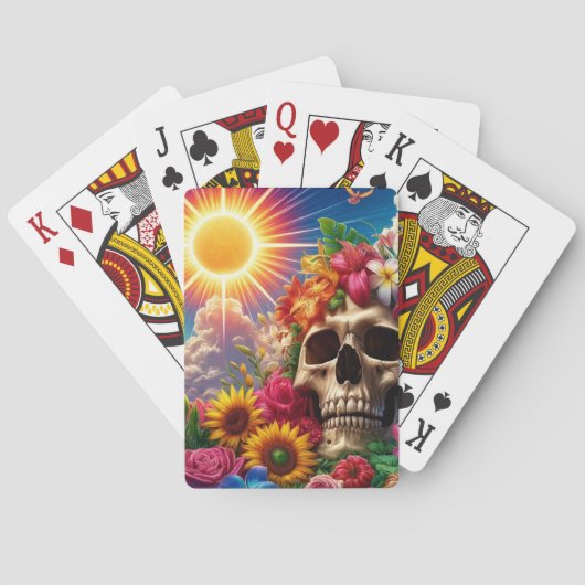 Jeu De Cartes Artsy Skull (dos)