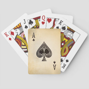 Jeu De Cartes As de pique antique