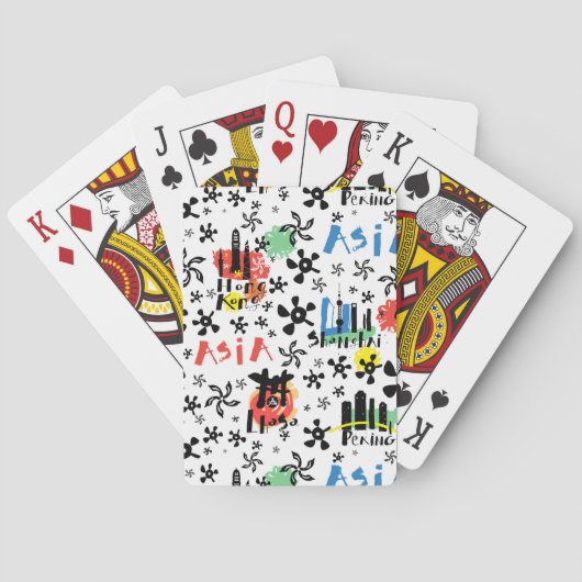 Jeu De Cartes Asie | Motif de symboles (dos)