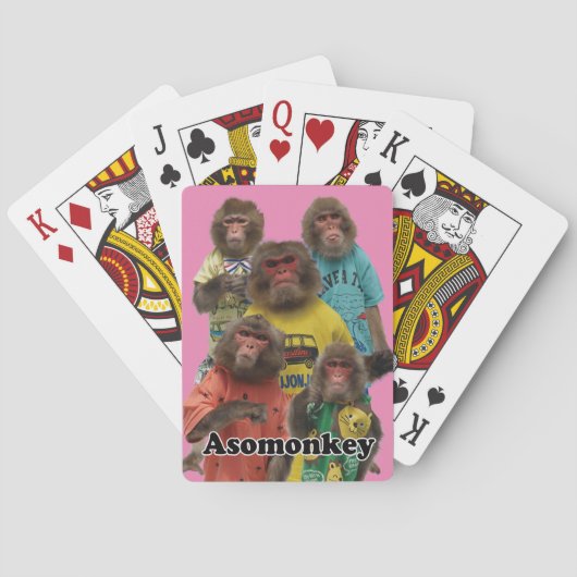 Jeu De Cartes Asomonkey BICYCLE cards. Asomonkey (dos)