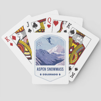 Jeu De Cartes Aspen Snowmass Colorado Insigne de ski
