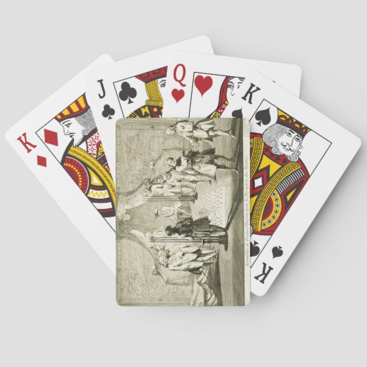 Jeu De Cartes Assemblée des maçons libres pour l'initiation d'un (dos)