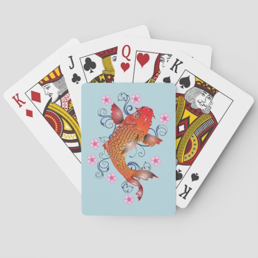 Jeu De Cartes Assez poissons de Koi de Japonais (dos)