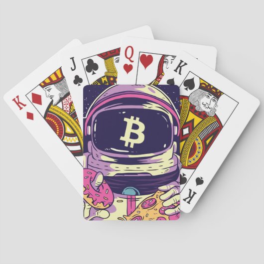 Jeu De Cartes Astronaut BITCOIN-Crypto (dos)
