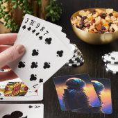 Jeu De Cartes Astronaut World Discovery Peinture Univers Humain (In Situ)