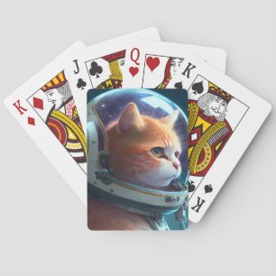 Jeu De Cartes Astronaute Chat Adorable 