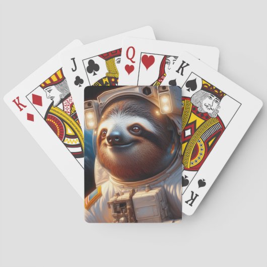 Jeu De Cartes Astronaute de Sloth (dos)
