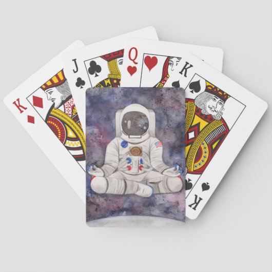Jeu De Cartes Astronaute en méditation (dos)