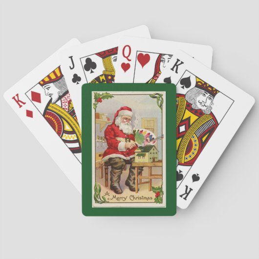 Jeu De Cartes Atelier père Noël vert (dos)