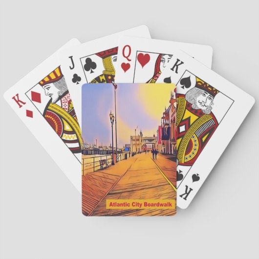 Jeu De Cartes Atlantic City Beach Boardwalk (dos)