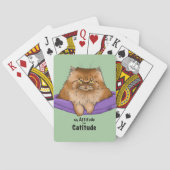 Jeu De Cartes Attitude de chat drôle (dos)