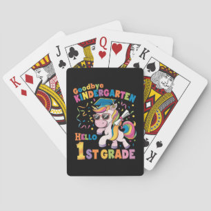 Jeu De Cartes Au revoir maternelle bonjour CE1 licorne