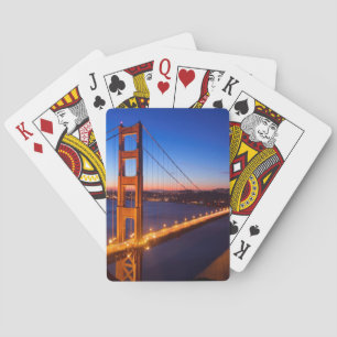Jeu De Cartes Aube au-dessus de pont de San Francisco et de