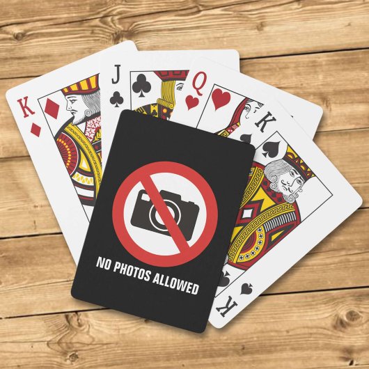 Jeu De Cartes Aucune photo autorisée
