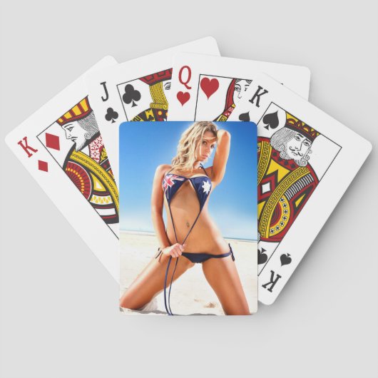 Jeu De Cartes Aussie Bikini Babe jouer aux cartes (dos)