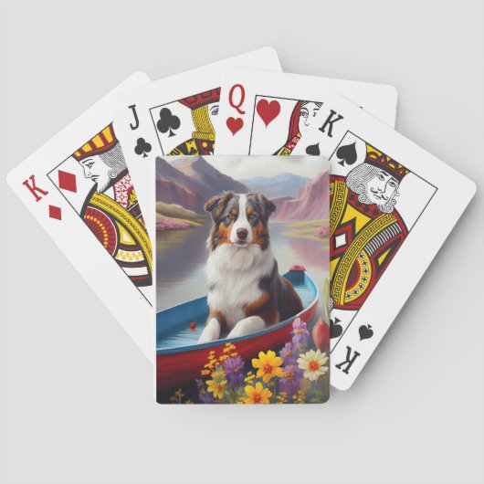 Jeu De Cartes Australian Shepherd on Paddle : Une aventure Pitto (dos)