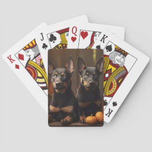 Jeu De Cartes Australien Kelpie Puppy Citrouille de plaisir d'au