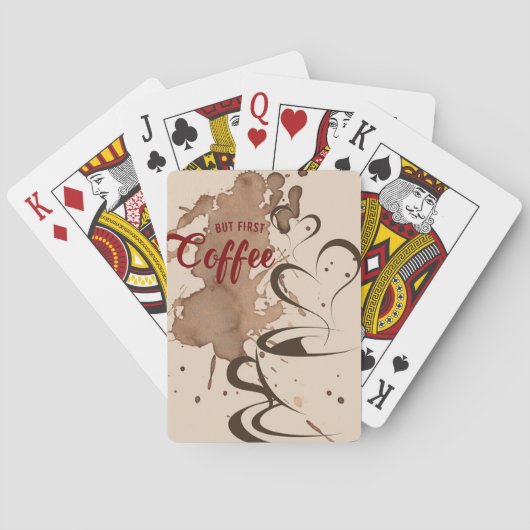 Jeu De Cartes Auteur De Café Mais Premier Café (dos)