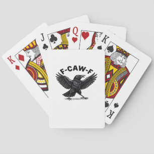 Jeu De Cartes Autocollants drôles pour amateurs d'oiseaux F-Caw-