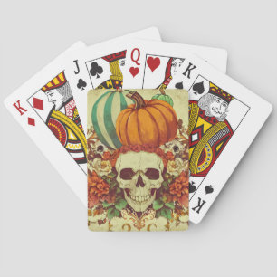 Jeu De Cartes Automne/Automne/Halloween/citrouille/squelette