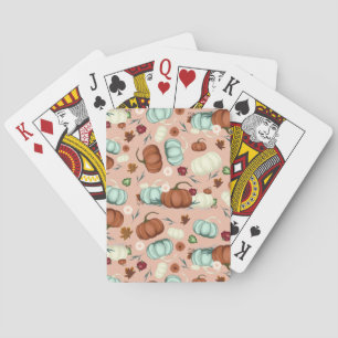 Jeu De Cartes Automne Citrouille Floral