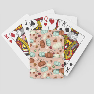 Jeu De Cartes Automne Citrouille Floral