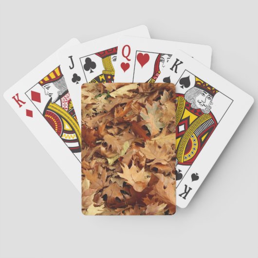 Jeu De Cartes automne, feuille sec (dos)
